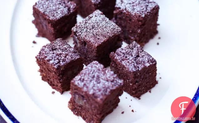 Mini Chocolate & gengibre brownies