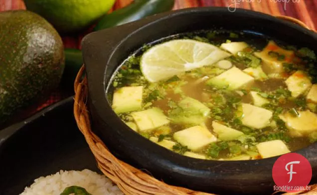 Sopa De Frango E Abacate