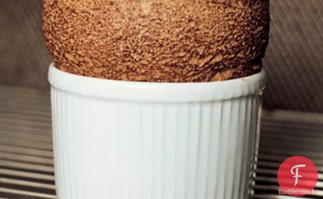 Suflê de chocolate quente