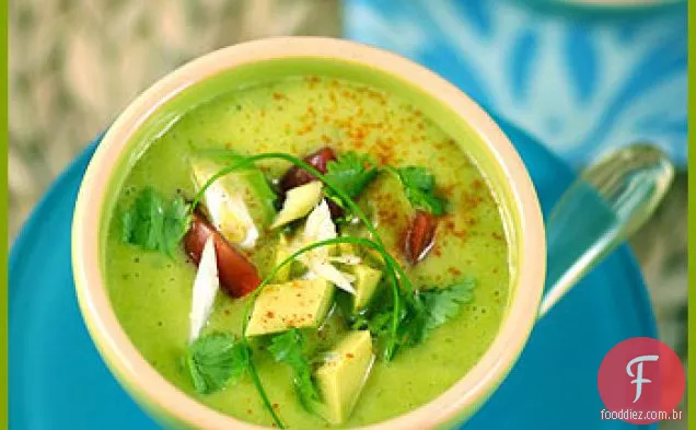 Sopa Fria De Abacate, Laranja E Limão