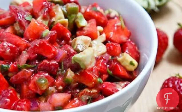Salsa de morango e abacate