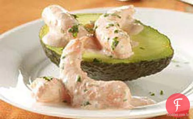 Salsa-Camarão Coberto Abacates