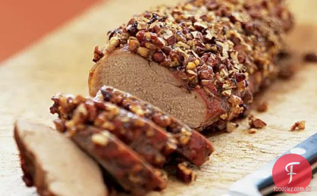 Lombo De Porco Com Crosta De Noz-Pecã