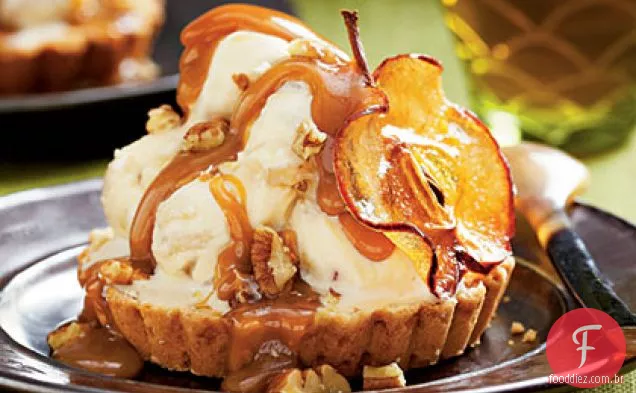 Tartes de Gelado de maçã caramelo