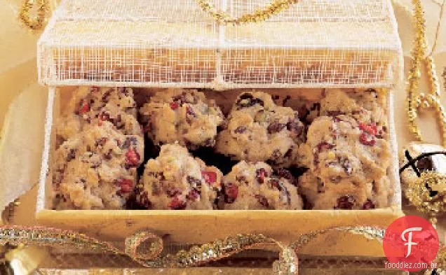 Biscoitos De Cranberry-Laranja