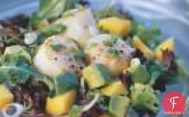 Salada De Vieira, Manga E Abacate