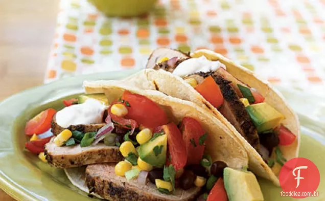 Tacos Macios De Carne De Porco Cominho