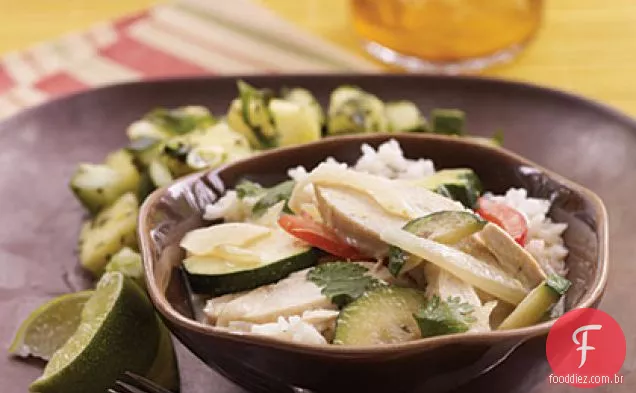 Frango Com Curry Verde Tailandês