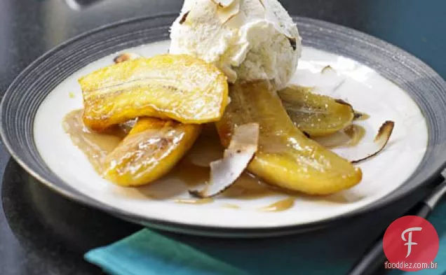 Bananas de coco fritas