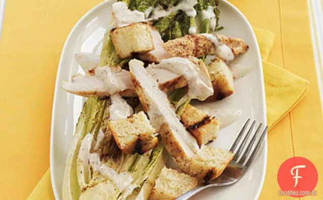 Salada Caesar Frango Romaine Grelhado