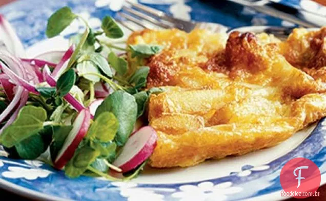 Fácil queijo Chip omelete