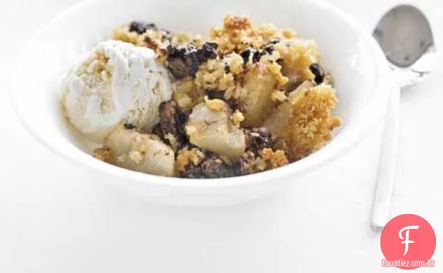 Pudim de Pêra e chocolate