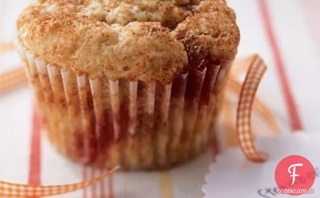 Muffins De Morango E Canela Com Baixo Teor De Gordura
