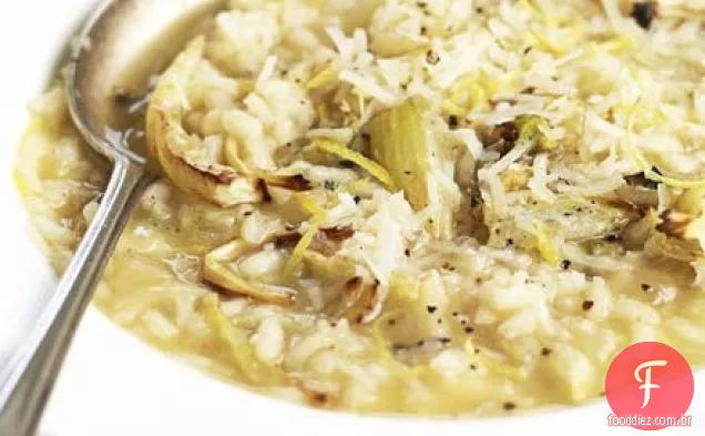 Risoto de erva-doce e limão