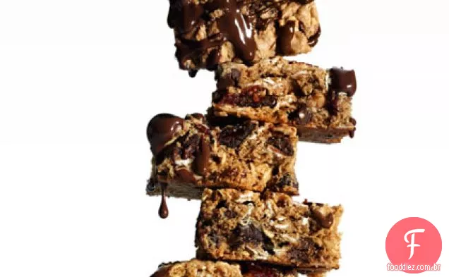 Barras Energéticas De Manteiga De Amendoim Com Chocolate