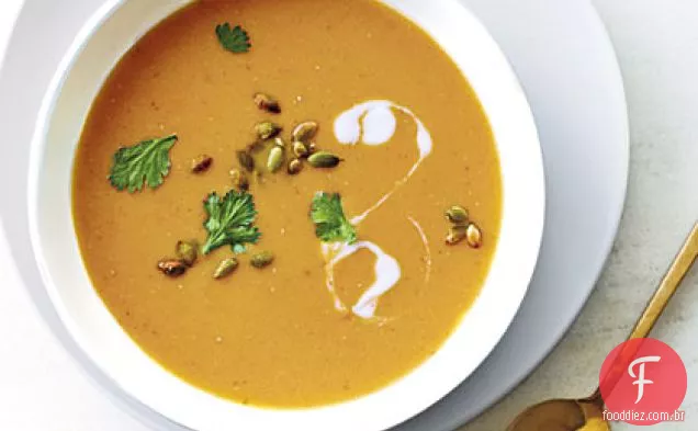 Lentilha Vermelha-Sopa De Abóbora
