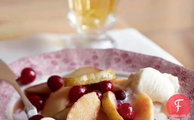 Compota assada de frutas de Inverno