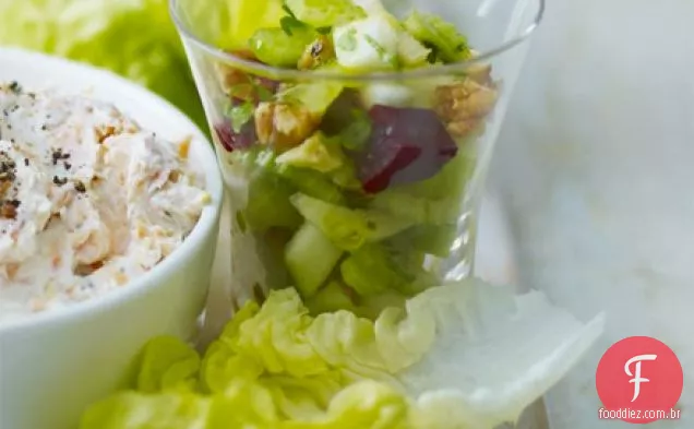 Salada de beterraba e maçã