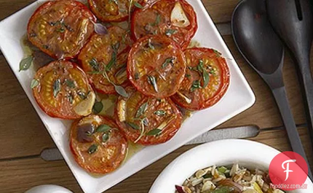 Mel e tomilho tomates