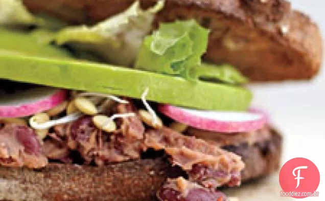 Chipotle-sanduíche de abacate