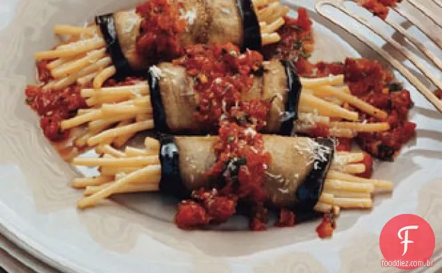 Macarrão e berinjela