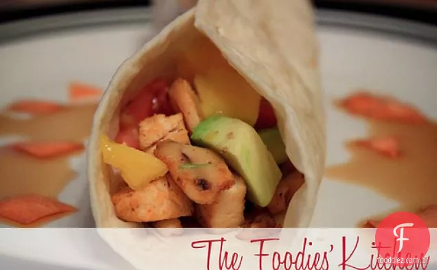 Tacos De Manga E Abacate De Verão