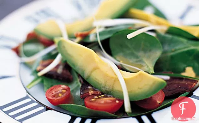 Salada de espinafre e abacate