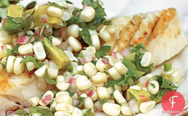 Sabor Doce De Milho Com Abacate, Jalapeño E Coentro