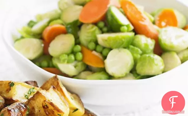 Vegetais refogados três em um