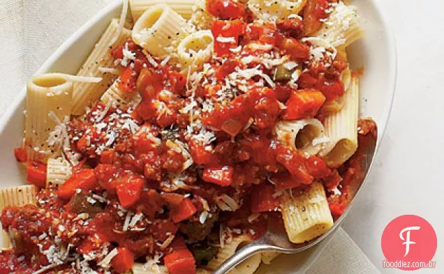 Salsicha Ragu rápida e fresca