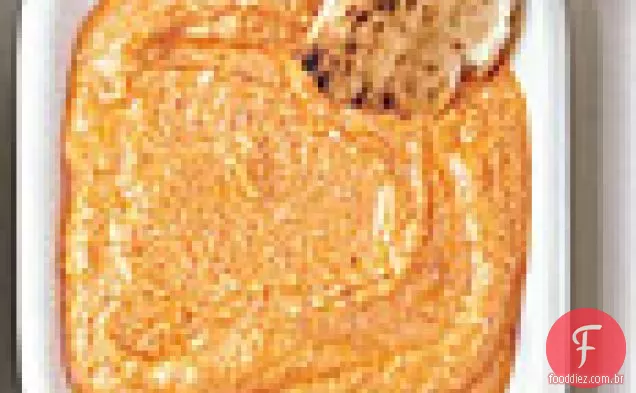 Pimenta vermelha assada com molho Feta