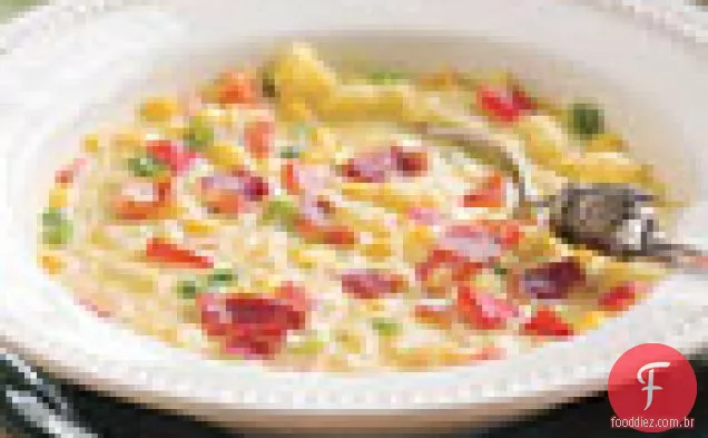 Sopa De Milho E Pimentão
