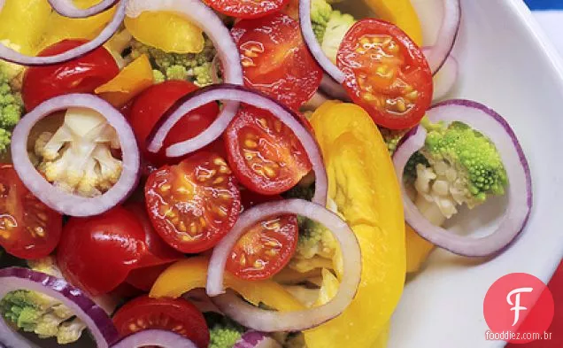 Couve-Flor, Pimenta Amarela E Tomate