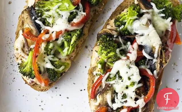 Portobello, Brócolis E Pimenta Vermelha Derretem