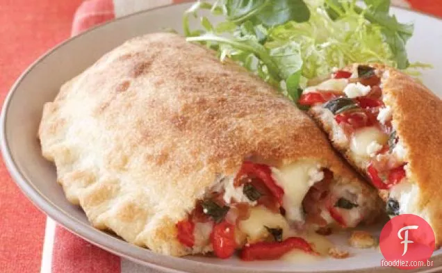 Pimenta vermelha, Fontina e Prosciutto Calzones