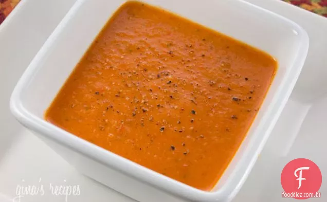 Sopa De Pimenta Vermelha Assada