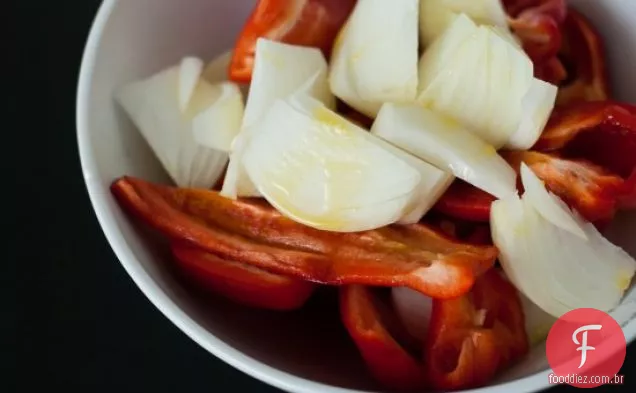 Pimenta Vermelha Assada E Sopa De Tomate