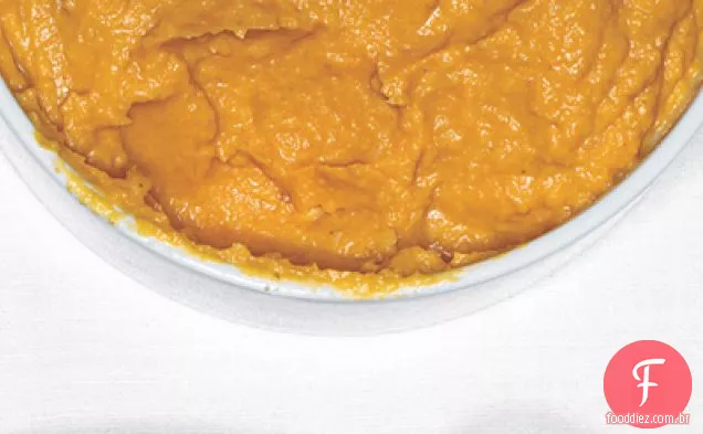 Batata doce e purê de maçã