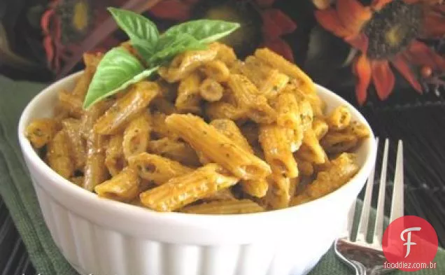 Pimenta Vermelha Assada E Pesto De Manjericão Penne Piccolini