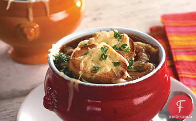 Sopa De Cebola Francesa Clássica