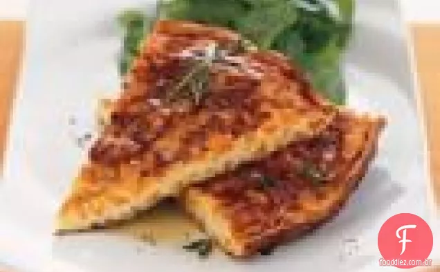 Pimenta Laranja Frittata Com Tomilho Fresco