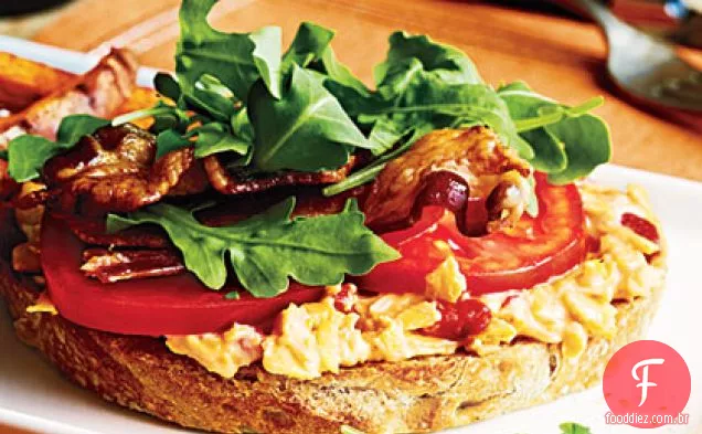 Open-Faced Pimiento Cheese BLTs