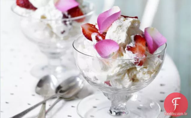 Strawberry rose Eton mess