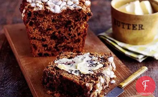Bara brith com crosta de açúcar