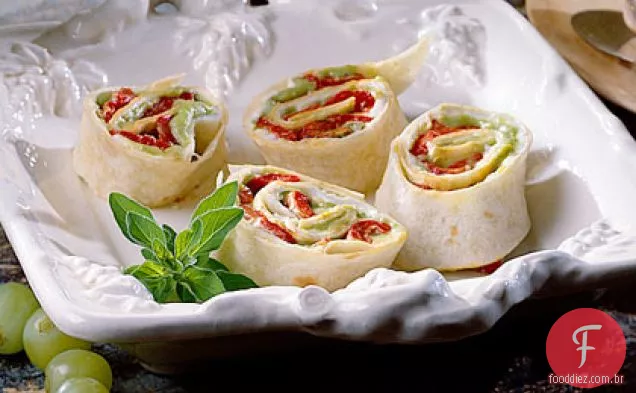 Rollups De Pimenta Vermelha Assada