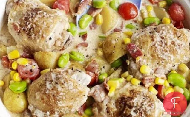 Frango de verão um pote