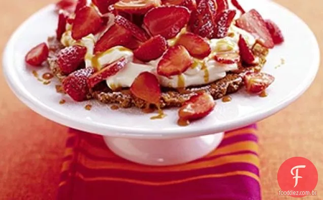 Torta de caramelo de morango