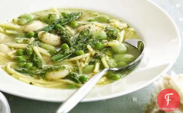 Springtime minestrone