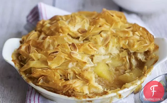 Torta de maçã e pêra mais leve