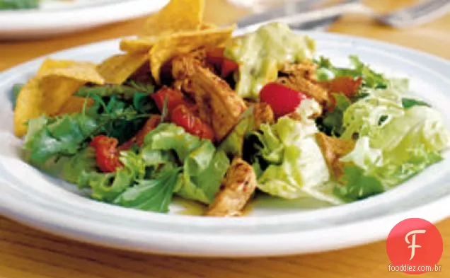 Salada de Peru Cajun com guacamole